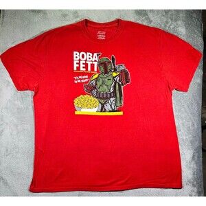 Funko Adult Star Wars Boba Fett Red T-shirt Sz 2XL
